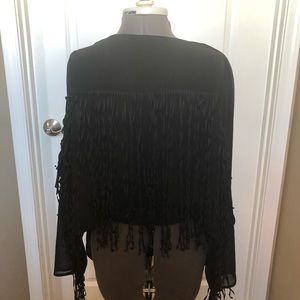 Cardigan with edgy twist